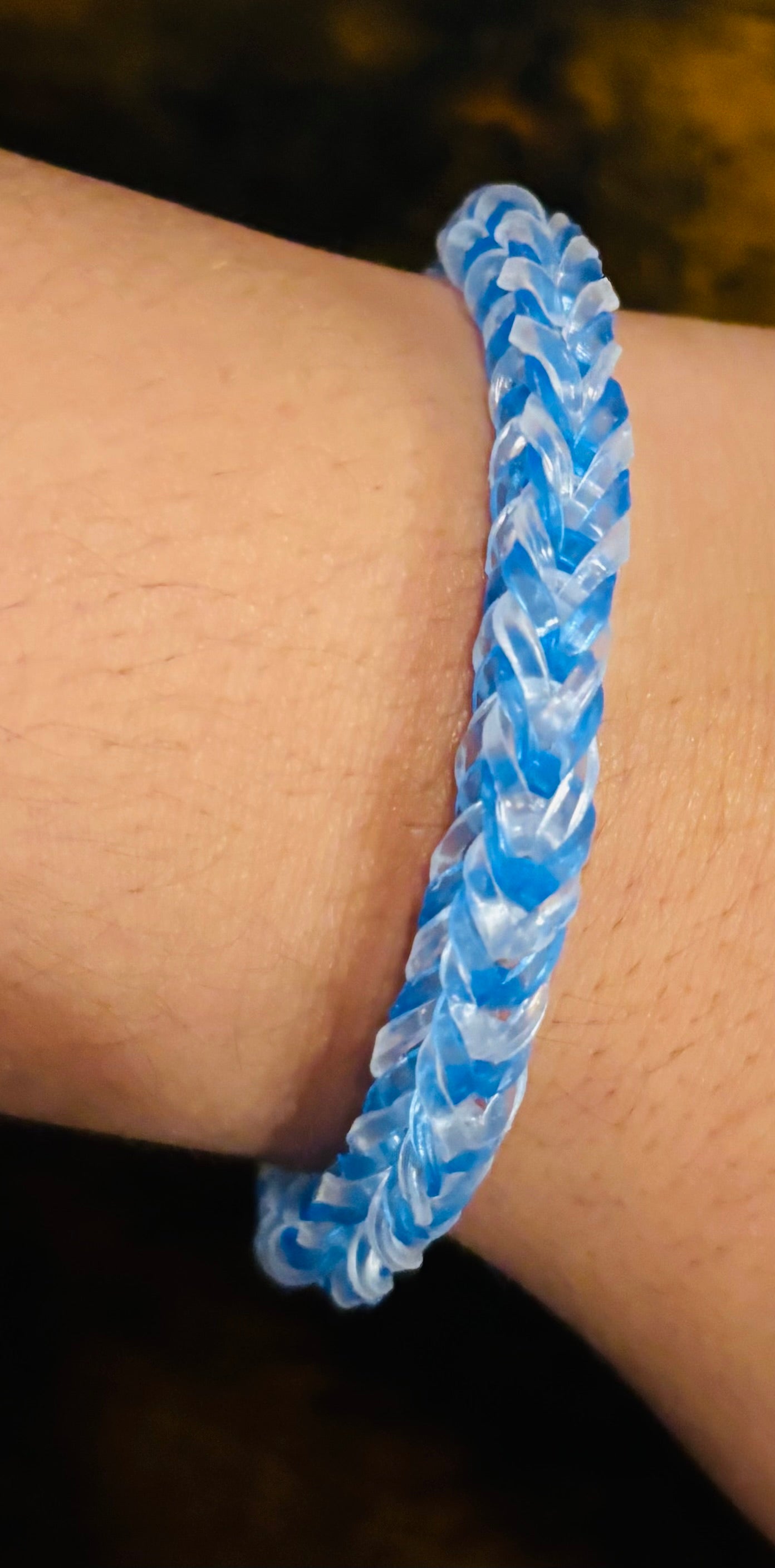 Blue Clear White Clear fishtail Bracelet